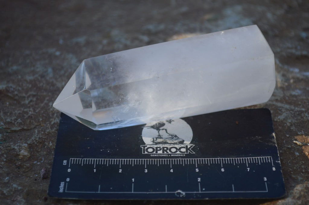 Polished Icy Clear Quartz Points x 6 From Madagascar - Toprock Gemstones and Minerals 