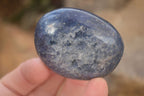 Polished  Blue Lazulite Palm Stones  x 12 From Madagascar - Toprock Gemstones and Minerals 