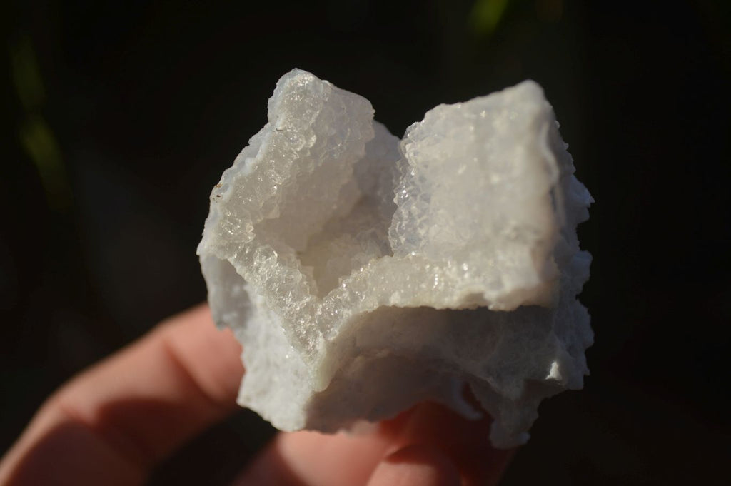 Natural Etched Blue Chalcedony Specimens  x 12 From Nsanje, Malawi - Toprock Gemstones and Minerals 