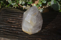 Polished Smokey Rutilated Window Amethyst Point x 1 From Madagascar - Toprock Gemstones and Minerals 