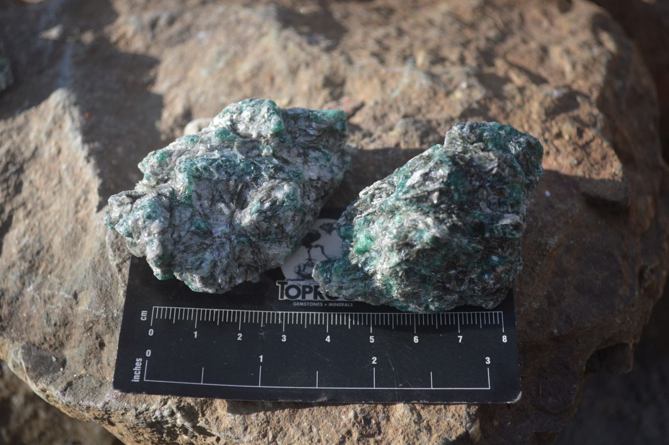 Natural Rare Emerald Mica In Matrix Cobbed Specimens x 20 From Mutoko, Zimbabwe - Toprock Gemstones and Minerals 
