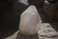 Polished Smokey Rutilated Window Amethyst Point x 1 From Madagascar - Toprock Gemstones and Minerals 