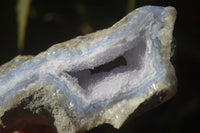 Natural Blue Lace Agate Geode Specimens  x 6 From Nsanje, Malawi - Toprock Gemstones and Minerals 