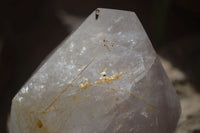 Polished Smokey Rutilated Window Amethyst Point x 1 From Madagascar - Toprock Gemstones and Minerals 