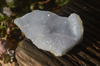 Natural Blue Lace Agate Geode Specimens  x 6 From Nsanje, Malawi - Toprock Gemstones and Minerals 