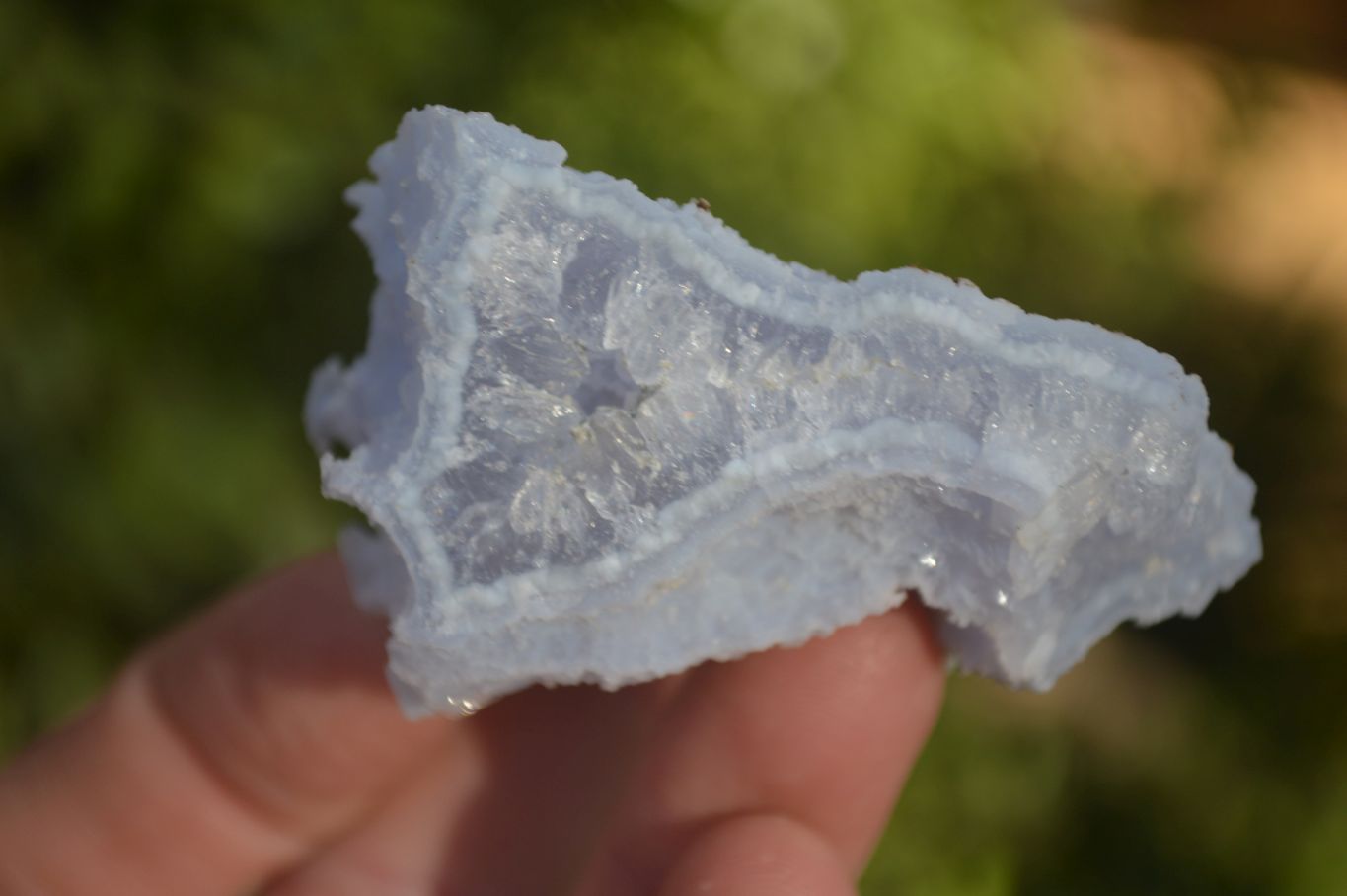 Natural Etched Blue Chalcedony Specimens  x 12 From Nsanje, Malawi - Toprock Gemstones and Minerals 