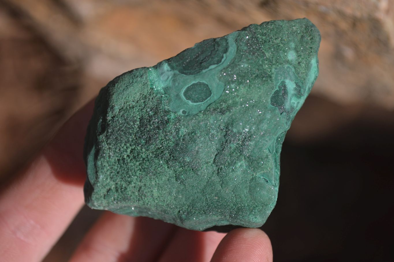 Natural Crystalline Botryoidal Malachite Specimens  x 5 From Kambove, Congo - Toprock Gemstones and Minerals 