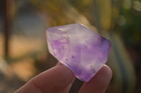 Polished Small Window Amethyst Quartz Points x 12 From Madagascar - Toprock Gemstones and Minerals 