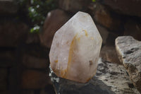 Polished Smokey Rutilated Window Amethyst Point x 1 From Madagascar - Toprock Gemstones and Minerals 