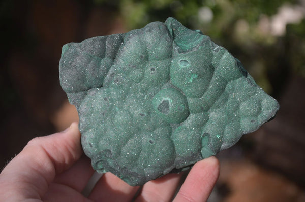Natural Crystalline Botryoidal Malachite Specimens  x 5 From Kambove, Congo - Toprock Gemstones and Minerals 