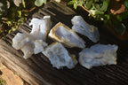 Natural Etched Blue Chalcedony Specimens  x 6 From Nsanje, Malawi - Toprock Gemstones and Minerals 
