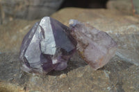 Natural Smokey Skeletal Amethyst Crystals  x 12 From Chiredzi, Zimbabwe - Toprock Gemstones and Minerals 
