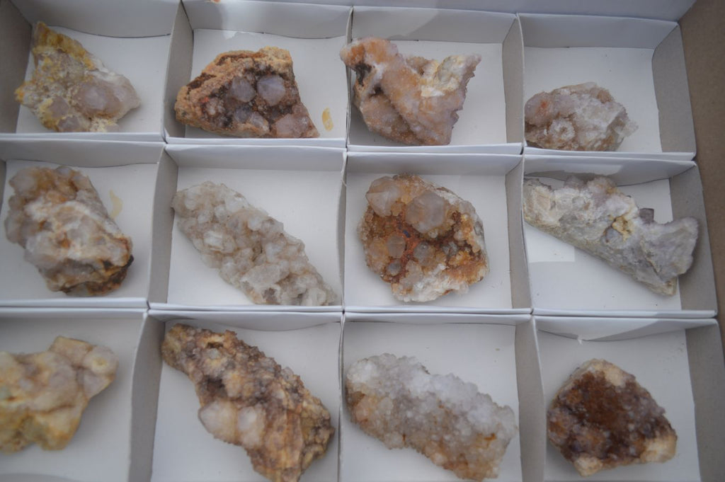 Natural Mixed Spirit Quartz Clusters  x 12 From Boekenhouthoek, South Africa - Toprock Gemstones and Minerals 