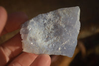Natural Etched Blue Chalcedony Specimens  x 12 From Nsanje, Malawi - Toprock Gemstones and Minerals 