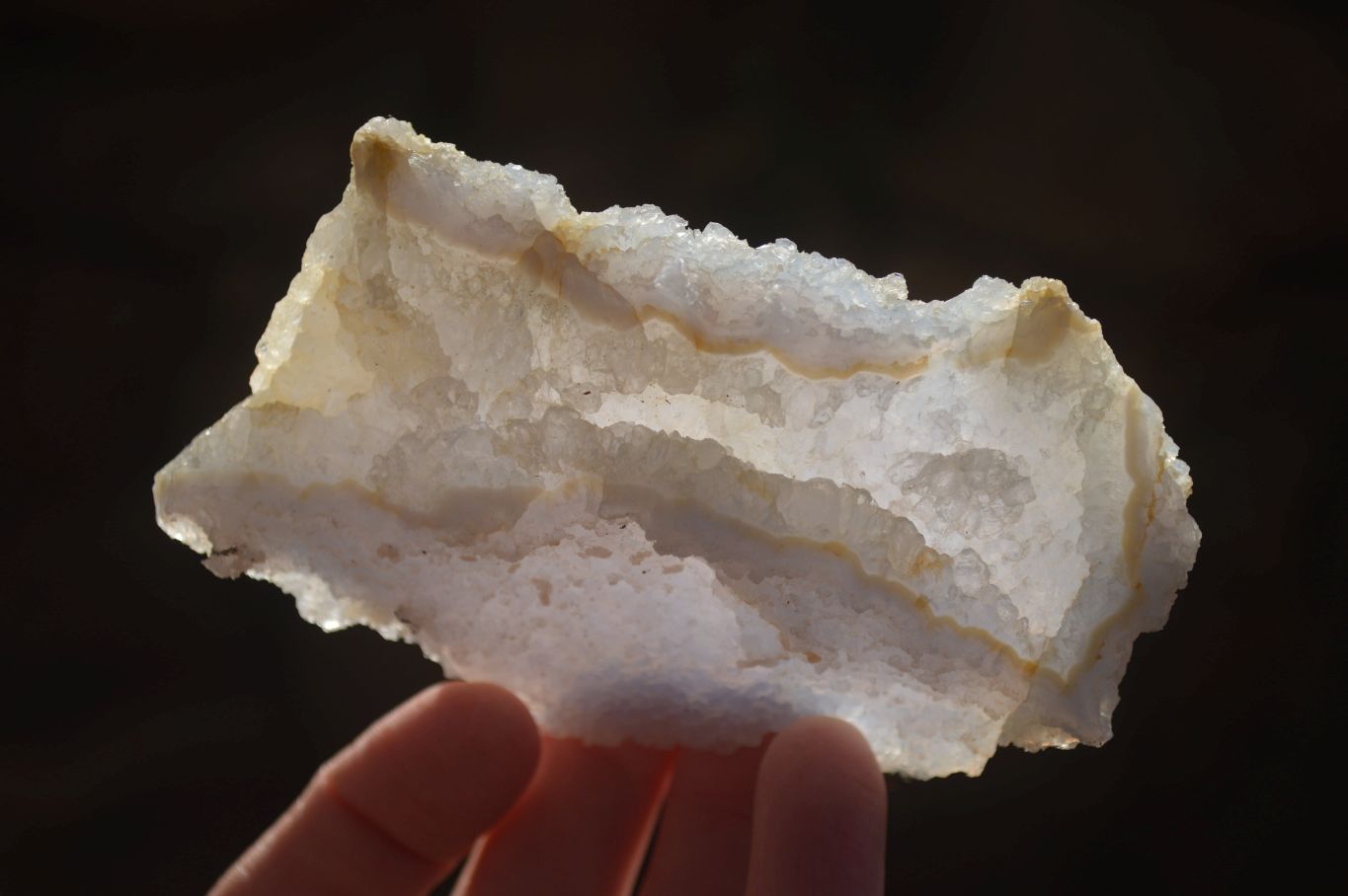 Natural Etched Blue Chalcedony Specimens  x 6 From Nsanje, Malawi - Toprock Gemstones and Minerals 