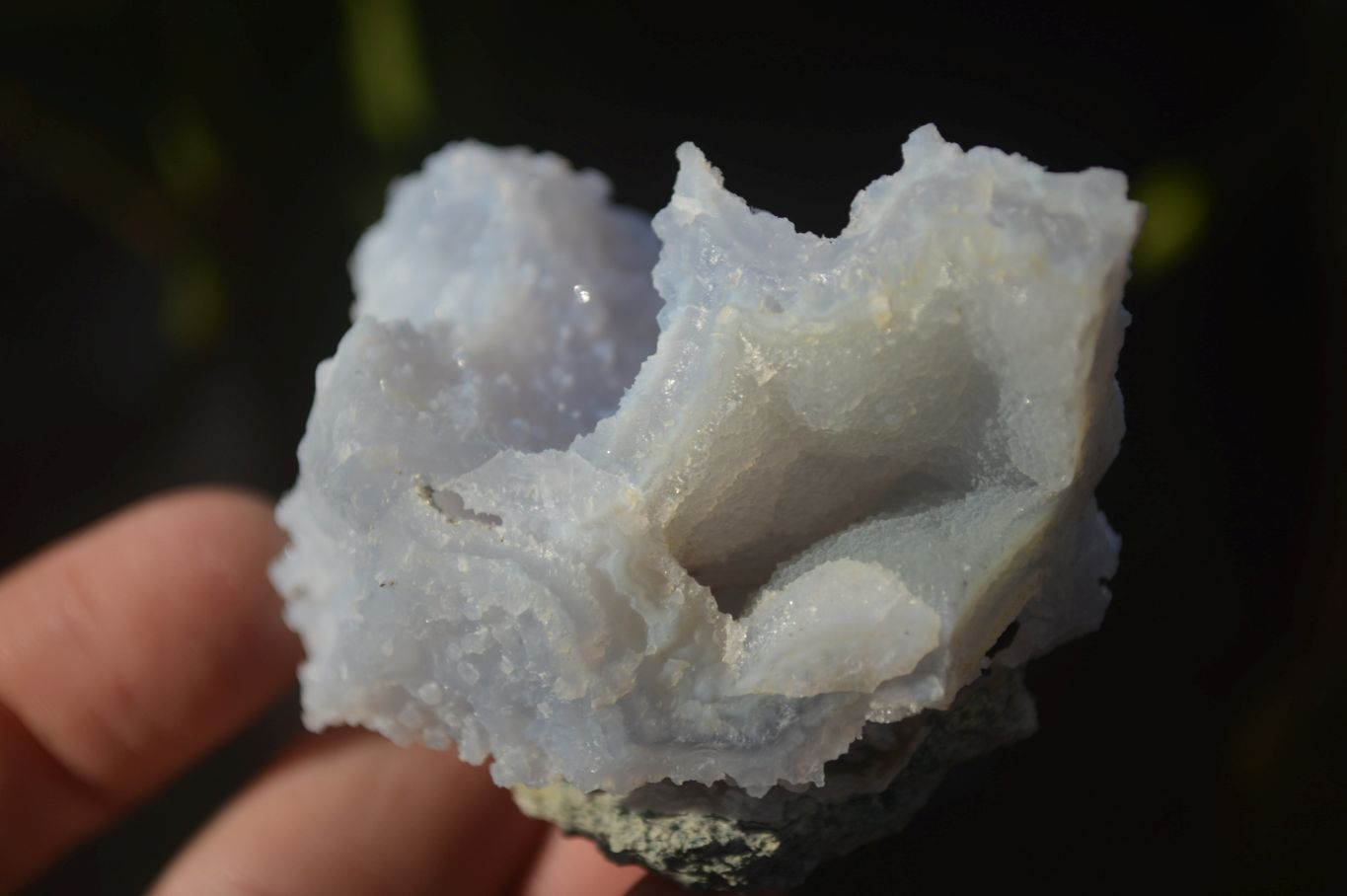 Natural Etched Blue Chalcedony Specimens  x 12 From Nsanje, Malawi - Toprock Gemstones and Minerals 