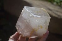 Polished Smokey Rutilated Window Amethyst Point x 1 From Madagascar - Toprock Gemstones and Minerals 