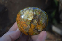 Polished Green Opal Galet / Palm Stones x 12 From Antsirabe, Madagascar - Toprock Gemstones and Minerals 