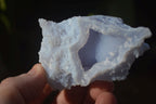 Natural Etched Blue Chalcedony Specimens  x 12 From Nsanje, Malawi - Toprock Gemstones and Minerals 