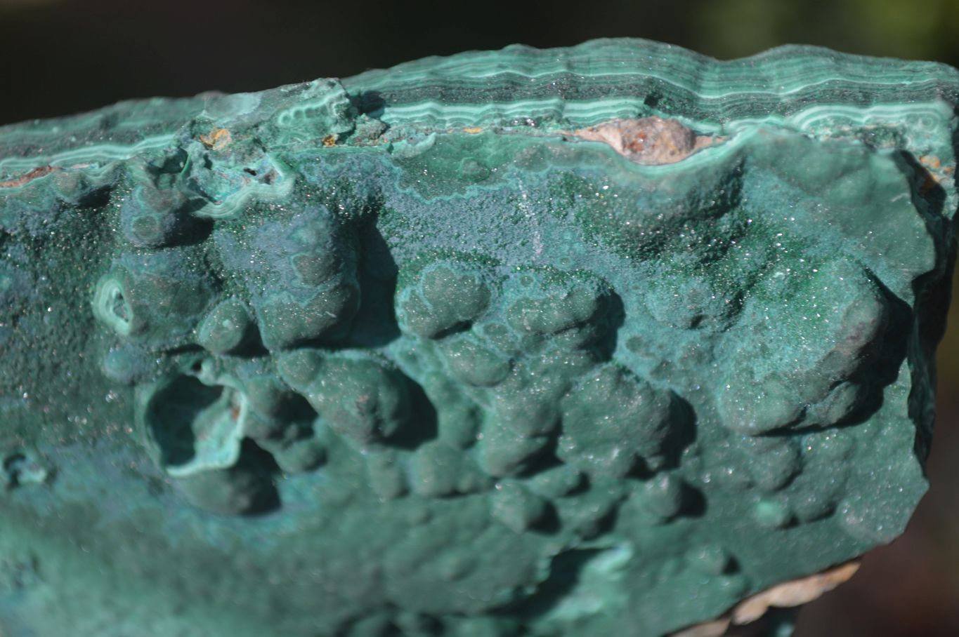 Natural Crystalline Botryoidal Malachite Specimens  x 5 From Kambove, Congo - Toprock Gemstones and Minerals 