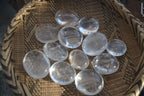 Polished Semi Optic Clear Quartz Galet / Palm Stones x 12 From Madagascar - Toprock Gemstones and Minerals 
