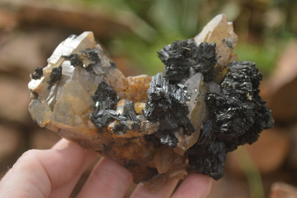 Natural Schorl Black Tourmaline Specimens x 2 From Erongo Mountains, Namibia - TopRock