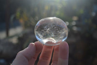 Polished Semi Optic Clear Quartz Galet / Palm Stones x 12 From Madagascar - Toprock Gemstones and Minerals 