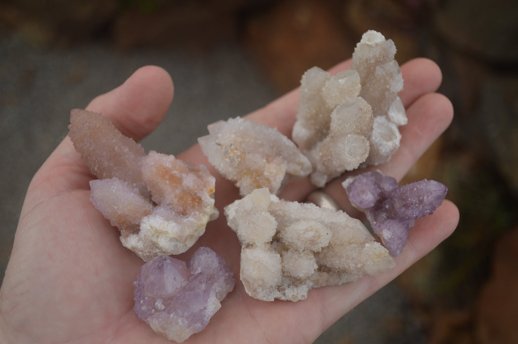 Natural Selected Mixed Spirit Quartz Clusters  x 35 From Boekenhouthoek, South Africa - TopRock