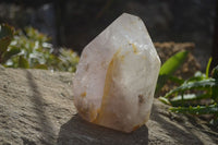 Polished Smokey Rutilated Window Amethyst Point x 1 From Madagascar - Toprock Gemstones and Minerals 