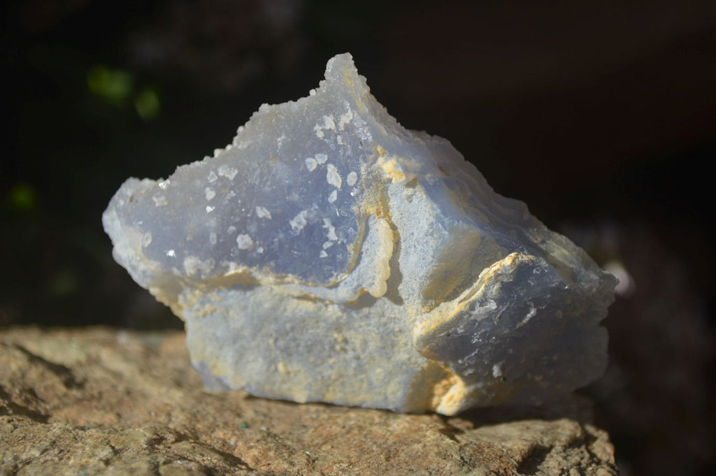 Natural Etched Blue Chalcedony Specimens  x 6 From Nsanje, Malawi - Toprock Gemstones and Minerals 