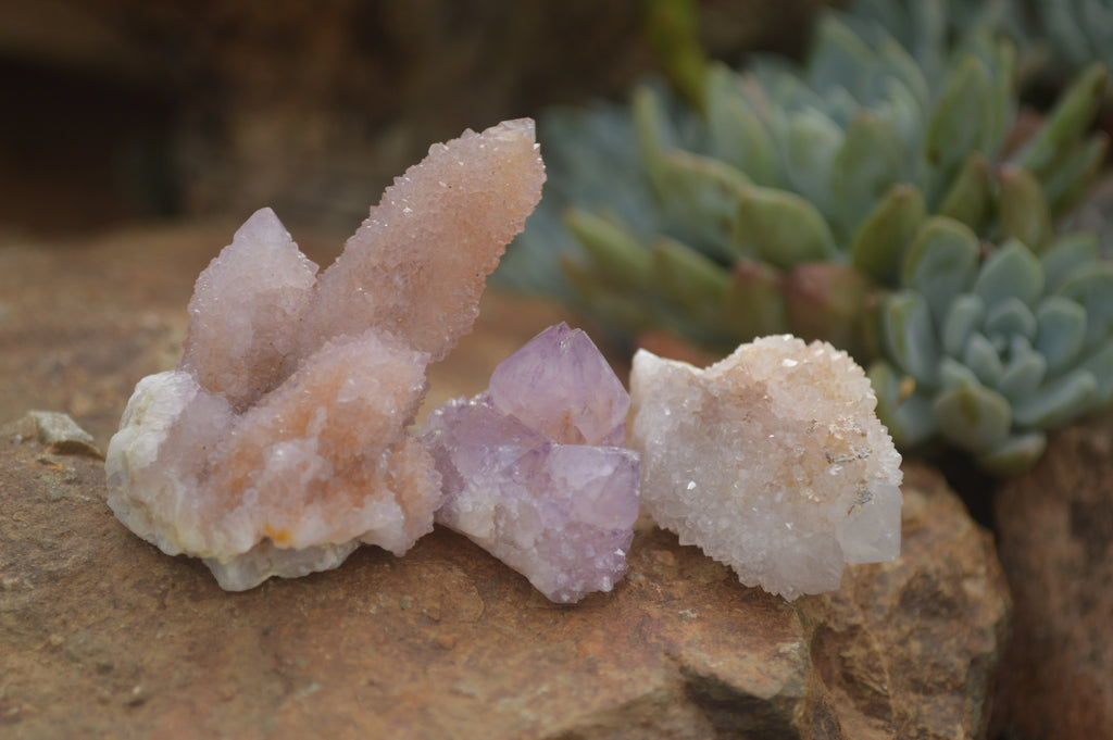 Natural Selected Mixed Spirit Quartz Clusters  x 35 From Boekenhouthoek, South Africa - TopRock