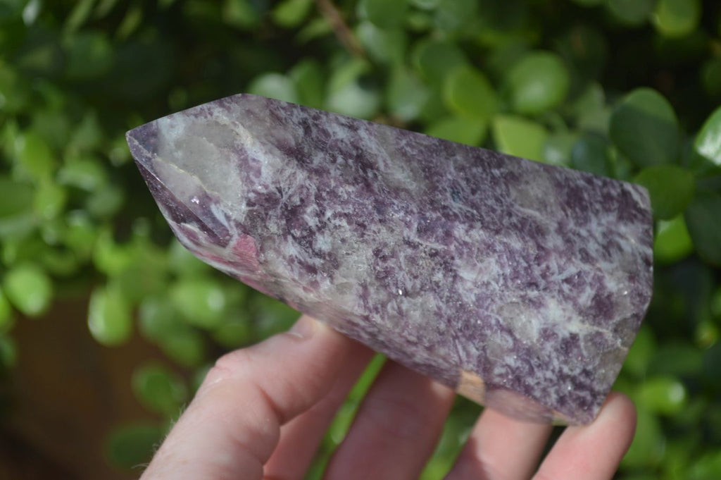 Polished Purple Lepidolite Points  x 2 From Madagascar - Toprock Gemstones and Minerals 