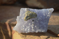 Natural Etched Blue Chalcedony Specimens  x 12 From Nsanje, Malawi - Toprock Gemstones and Minerals 