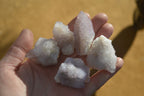Natural Small Pale Lilac Spirit Quartz Clusters x 35 From Boekenhouthoek, South Africa - Toprock Gemstones and Minerals 