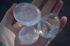 Polished Semi Optic Clear Quartz Galet / Palm Stones x 12 From Madagascar - Toprock Gemstones and Minerals 