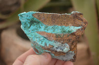 Natural Drusy Coated Chrysocolla & Malachite Specimens x 3 From Likasi, Congo - Toprock Gemstones and Minerals 