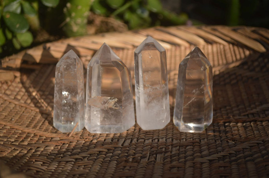 Polished Semi Optic Quartz Points x 24 From Madagascar - Toprock Gemstones and Minerals 