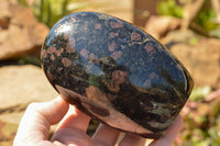 Polished Groovy New Spotted Iolite / Water Sapphire Standing Free Forms  x 2 From Madagascar - TopRock