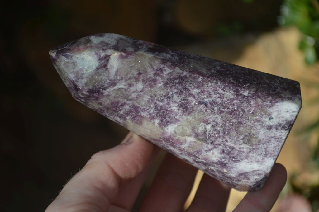 Polished Purple Lepidolite Points  x 2 From Madagascar - Toprock Gemstones and Minerals 
