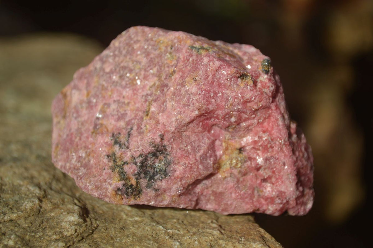 Natural Rough Red Rhodonite Specimens x 6 From Karoi, Zimbabwe - Toprock Gemstones and Minerals 