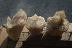 Natural Cascading White Phantom Smokey Quartz Clusters  x 6 From Luena, Congo - Toprock Gemstones and Minerals 
