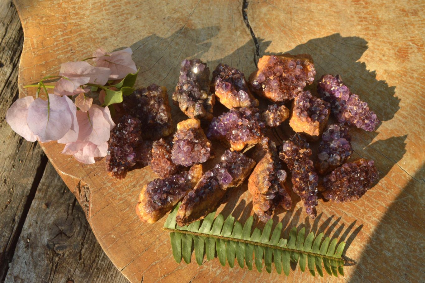 Natural Small Dark "Amethystos" Amethyst Clusters x 35 From Kwaggafontein, South Africa - TopRock