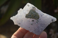 Natural Etched Blue Chalcedony Specimens  x 12 From Nsanje, Malawi - Toprock Gemstones and Minerals 