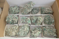 Natural Rare Emerald Mica In Matrix Cobbed Specimens x 12 From Mutoko, Zimbabwe - Toprock Gemstones and Minerals 