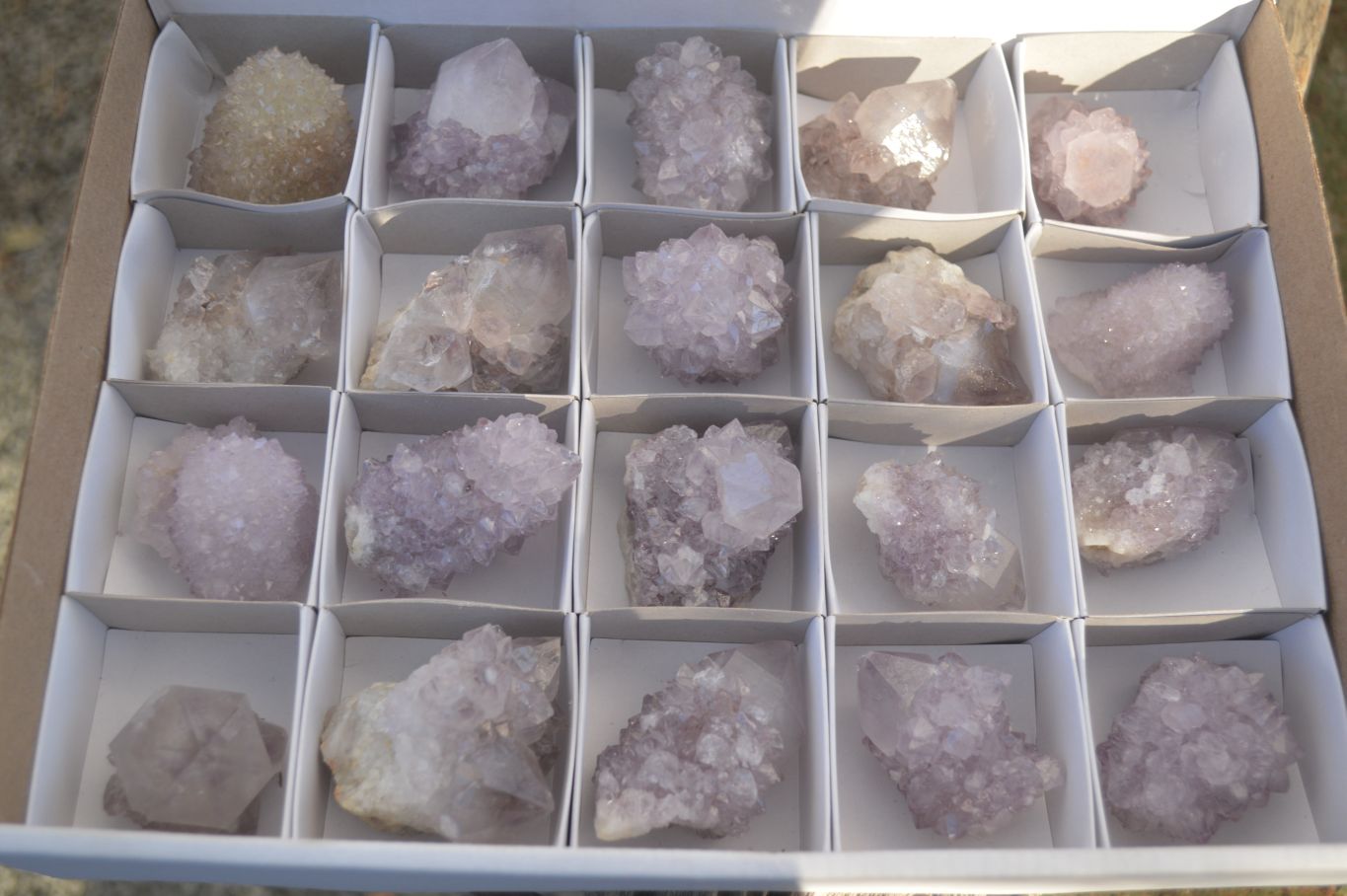 Natural Spirit Amethyst Quartz Crystals x 20 From Boekenhouthoek, South Africa - Toprock Gemstones and Minerals 