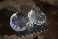 Polished Semi Optic Clear Quartz Galet / Palm Stones x 12 From Madagascar - Toprock Gemstones and Minerals 