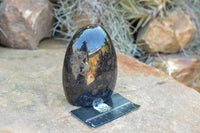 Polished Groovy New Spotted Iolite / Water Sapphire Standing Free Forms  x 2 From Madagascar - TopRock