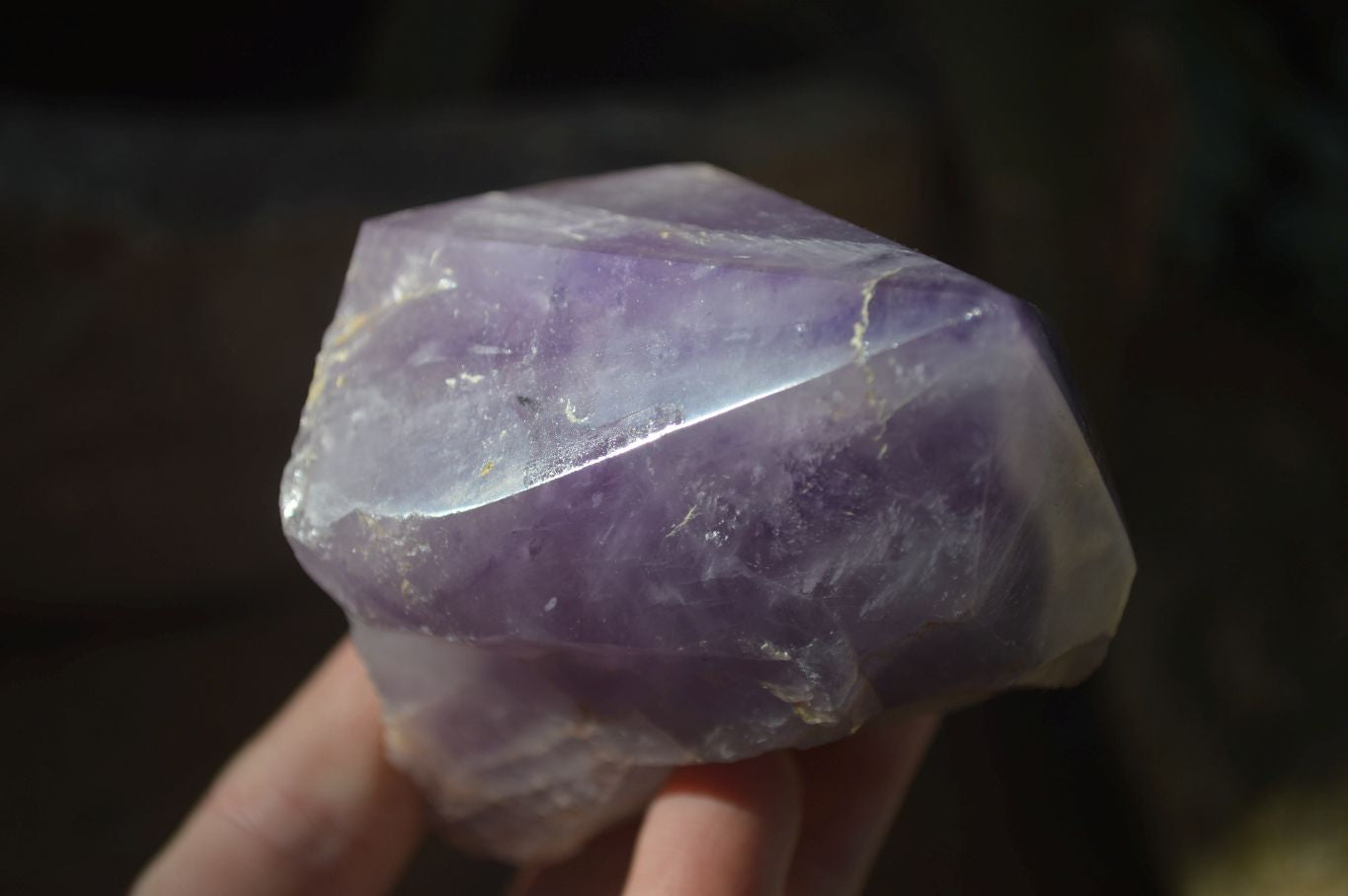Polished Large Jacaranda Amethyst Crystals x 6 From Zambia - Toprock Gemstones and Minerals 