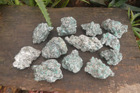 Natural Rare Emerald Mica In Matrix Cobbed Specimens x 12 From Mutoko, Zimbabwe - Toprock Gemstones and Minerals 