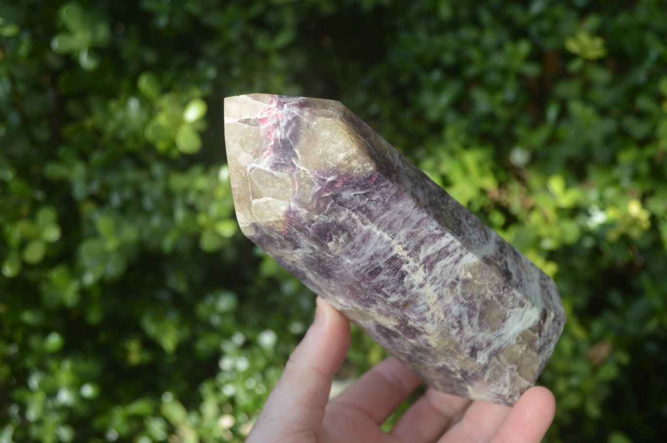 Polished Purple Lepidolite Points  x 2 From Madagascar - Toprock Gemstones and Minerals 